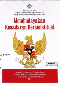 Membudayakan Kesadaran Berkonstitusi